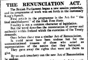 The Renunciation Act