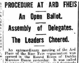 Meeting of the Ard Fheis